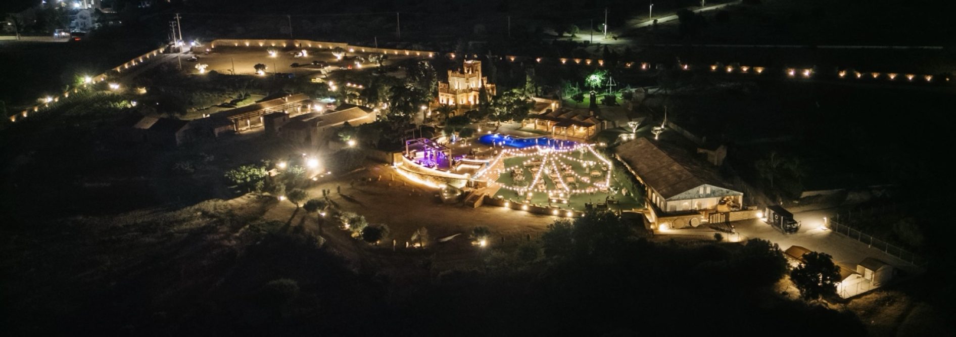 Πανοραμικη ληψη με τον χωρο του γκαζον